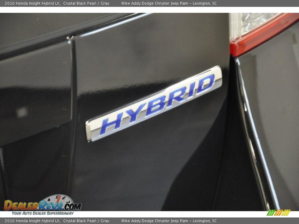 2010 Honda Insight Hybrid LX Crystal Black Pearl / Gray Photo #5