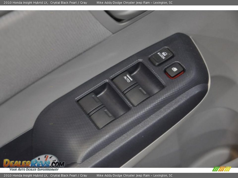 2010 Honda Insight Hybrid LX Crystal Black Pearl / Gray Photo #6