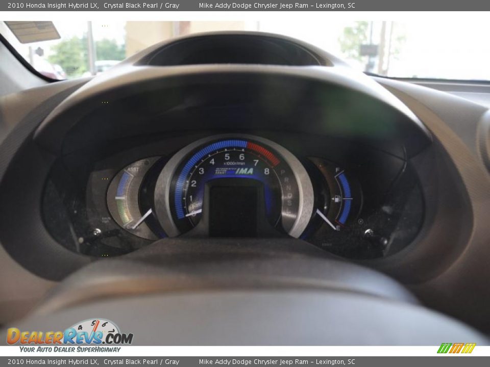2010 Honda Insight Hybrid LX Crystal Black Pearl / Gray Photo #8