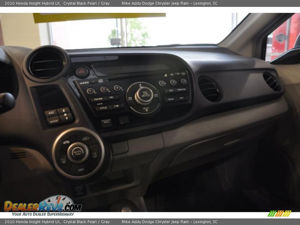 2010 Honda Insight Hybrid LX Crystal Black Pearl / Gray Photo #9