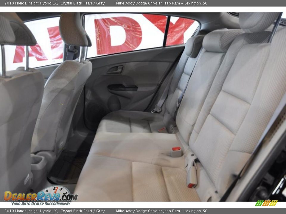 2010 Honda Insight Hybrid LX Crystal Black Pearl / Gray Photo #13
