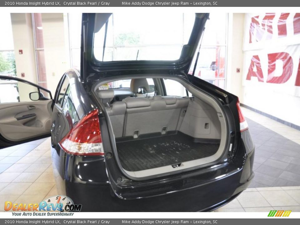2010 Honda Insight Hybrid LX Crystal Black Pearl / Gray Photo #14
