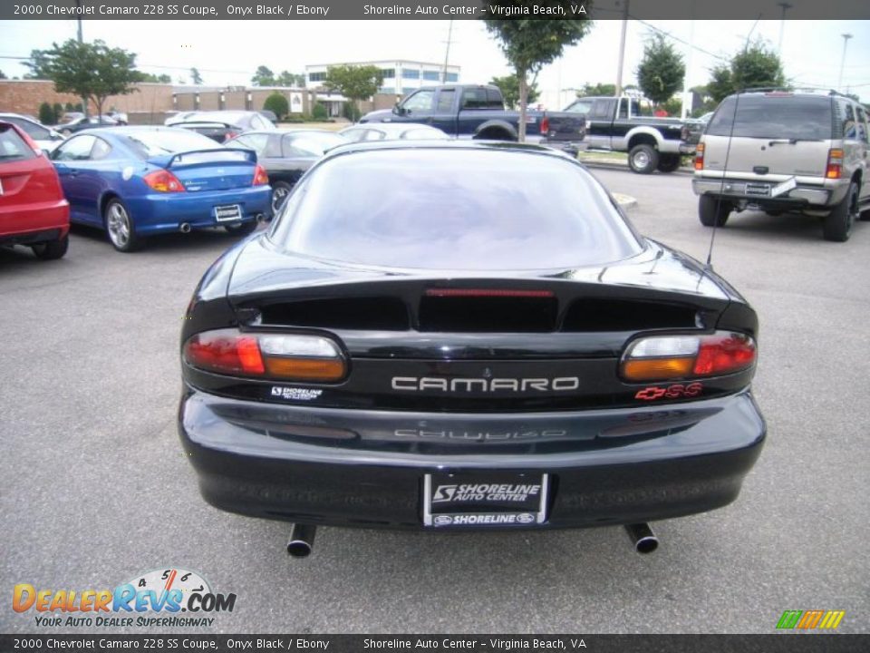 2000 Chevrolet Camaro Z28 SS Coupe Onyx Black / Ebony Photo #4