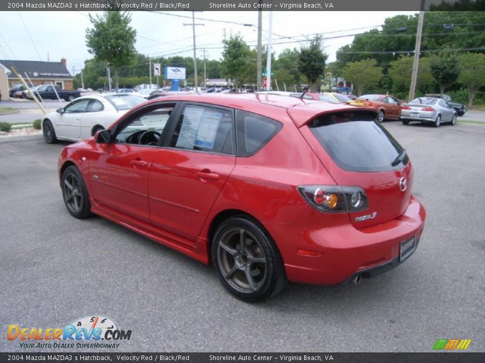 2004 Mazda MAZDA3 s Hatchback Velocity Red / Black/Red Photo #3