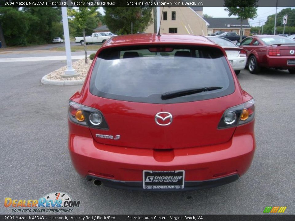 2004 Mazda MAZDA3 s Hatchback Velocity Red / Black/Red Photo #4