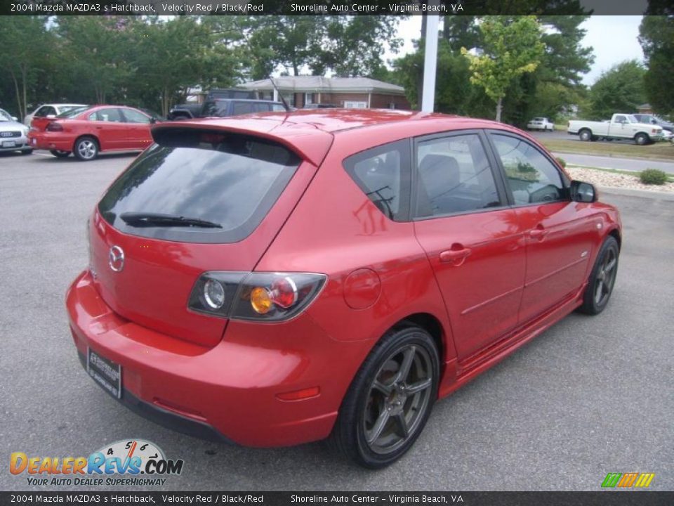 2004 Mazda MAZDA3 s Hatchback Velocity Red / Black/Red Photo #5