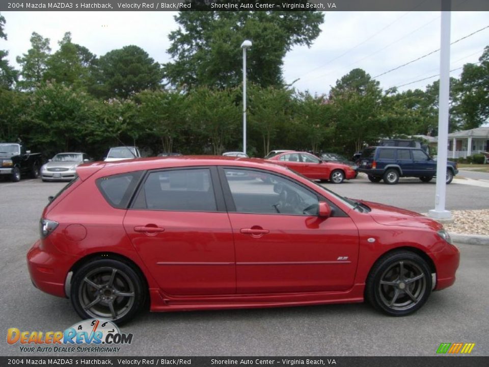 2004 Mazda MAZDA3 s Hatchback Velocity Red / Black/Red Photo #6