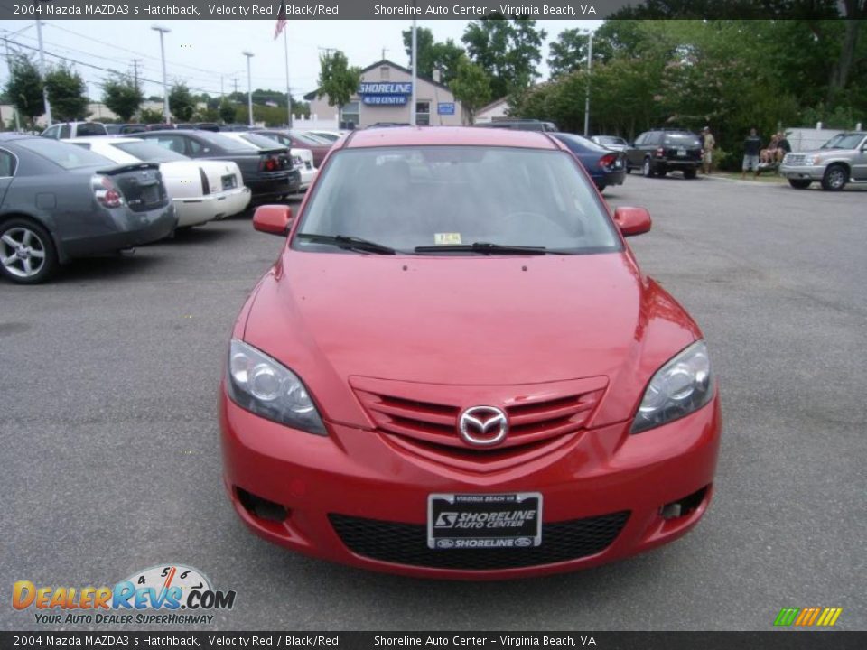 2004 Mazda MAZDA3 s Hatchback Velocity Red / Black/Red Photo #8