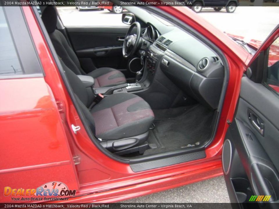2004 Mazda MAZDA3 s Hatchback Velocity Red / Black/Red Photo #12