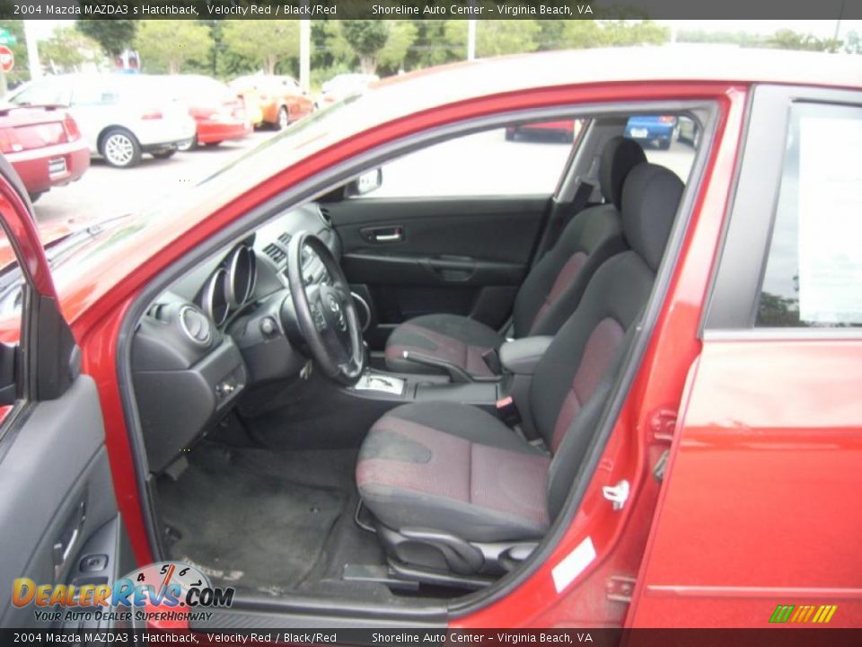 2004 Mazda MAZDA3 s Hatchback Velocity Red / Black/Red Photo #13