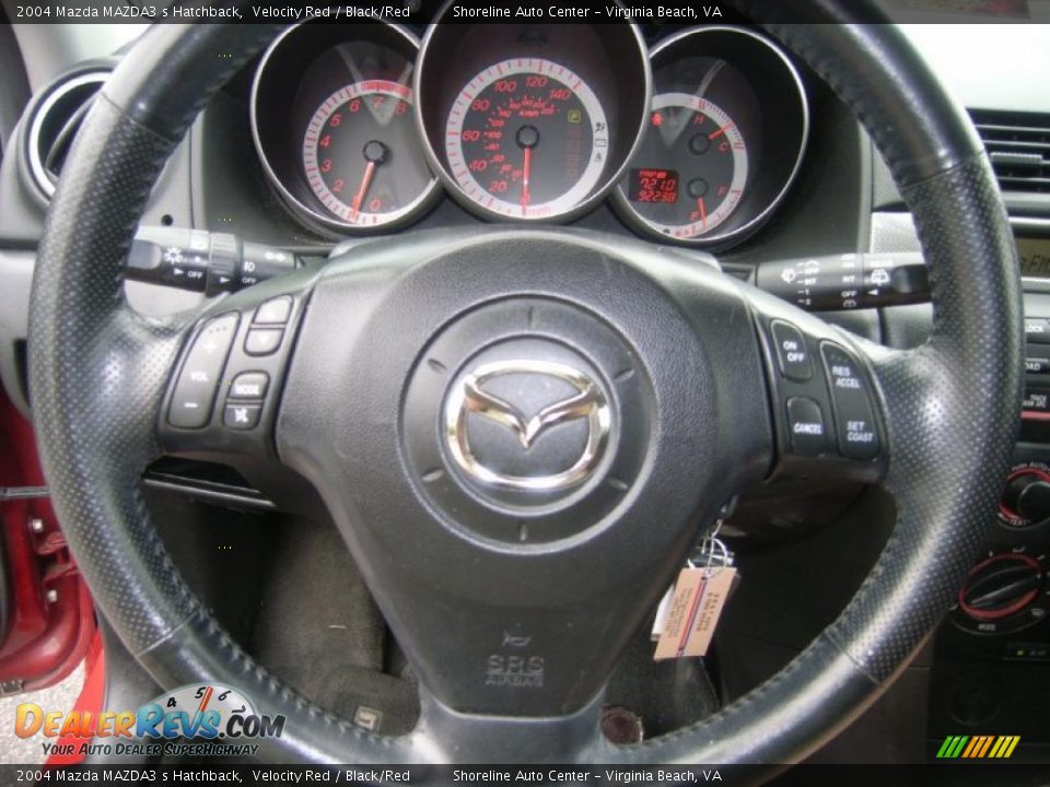 2004 Mazda MAZDA3 s Hatchback Velocity Red / Black/Red Photo #16