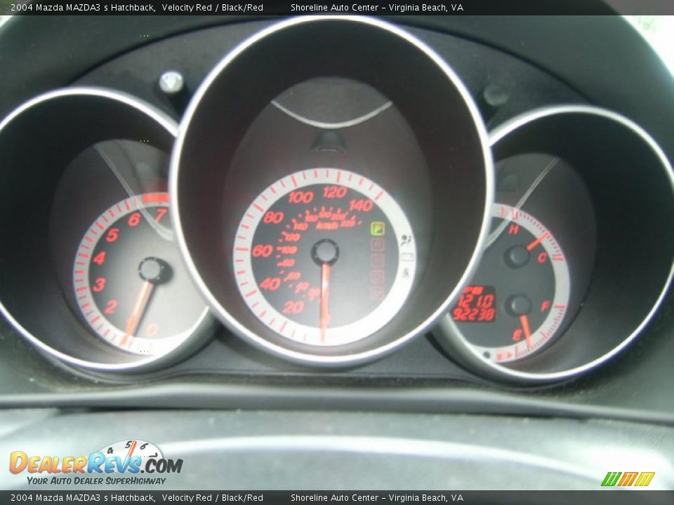 2004 Mazda MAZDA3 s Hatchback Velocity Red / Black/Red Photo #17