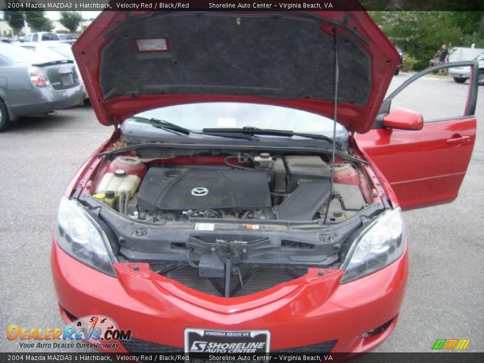 2004 Mazda MAZDA3 s Hatchback Velocity Red / Black/Red Photo #18