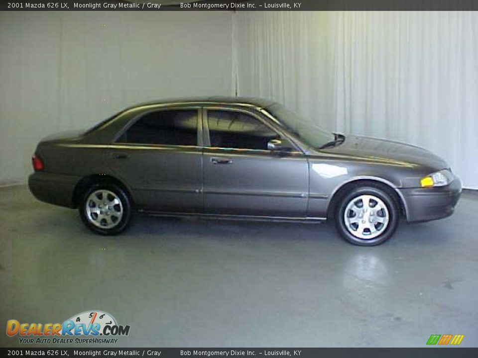 2001 Mazda 626 LX Moonlight Gray Metallic / Gray Photo #3