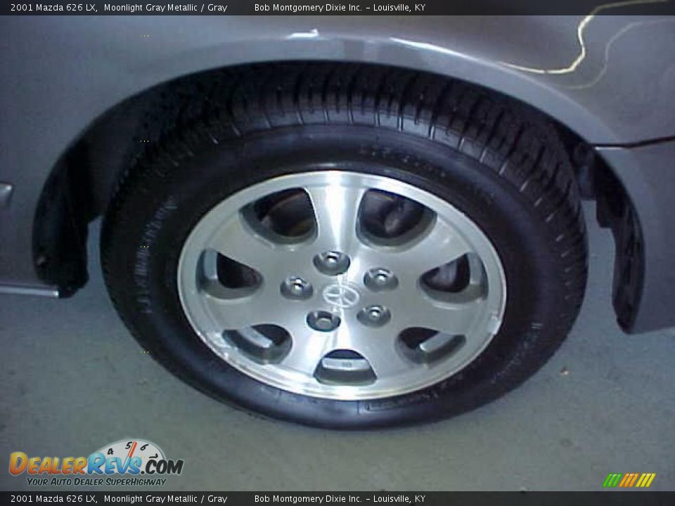 2001 Mazda 626 LX Moonlight Gray Metallic / Gray Photo #4