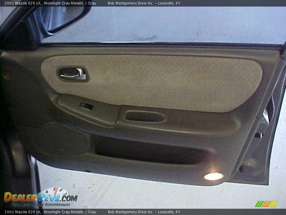 2001 Mazda 626 LX Moonlight Gray Metallic / Gray Photo #6