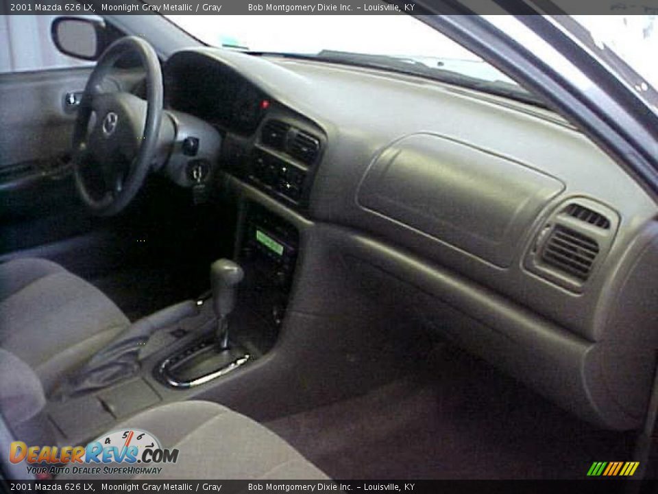 2001 Mazda 626 LX Moonlight Gray Metallic / Gray Photo #7