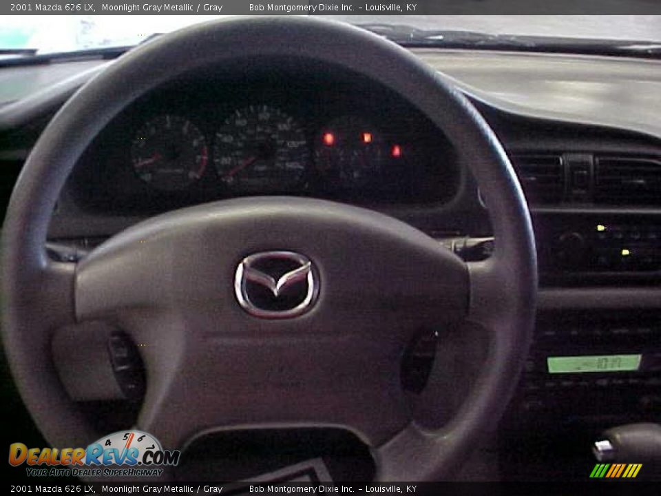 2001 Mazda 626 LX Moonlight Gray Metallic / Gray Photo #16