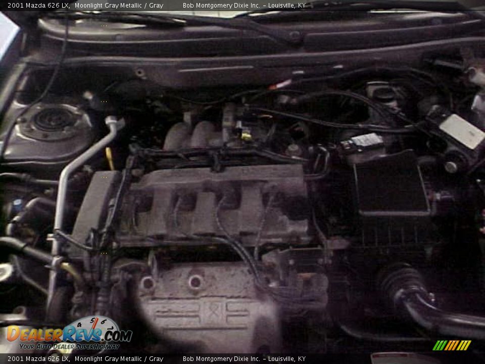 2001 Mazda 626 LX Moonlight Gray Metallic / Gray Photo #22