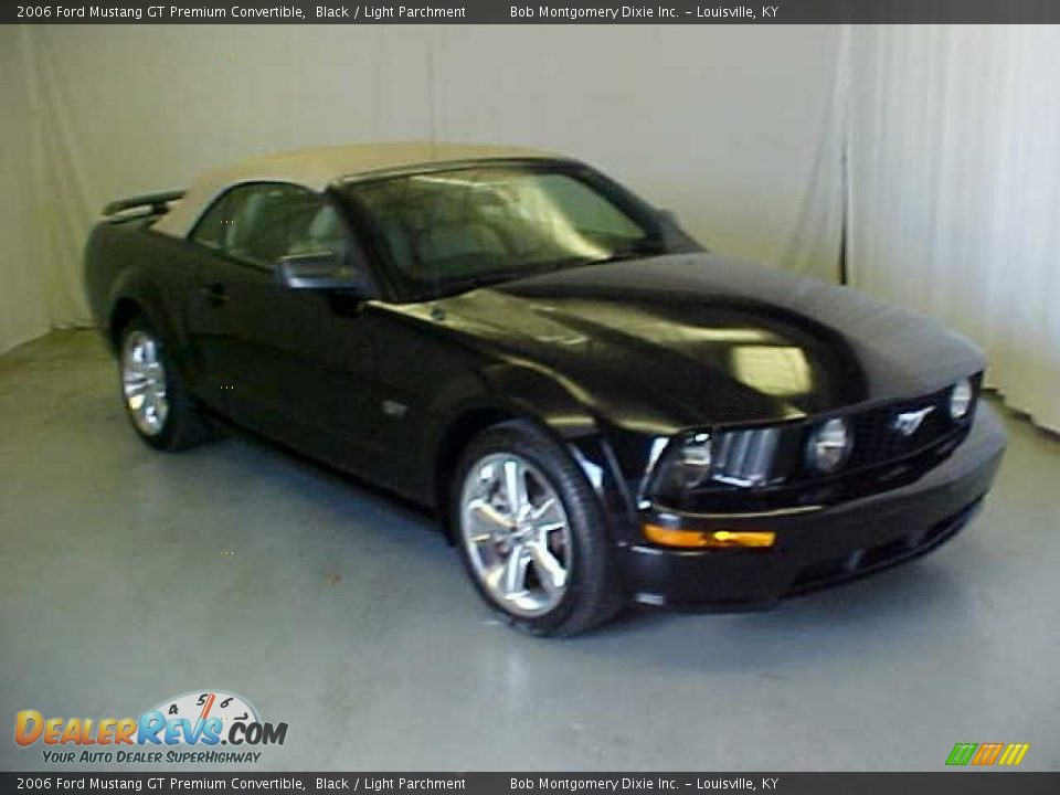2006 Ford Mustang GT Premium Convertible Black / Light Parchment Photo #1