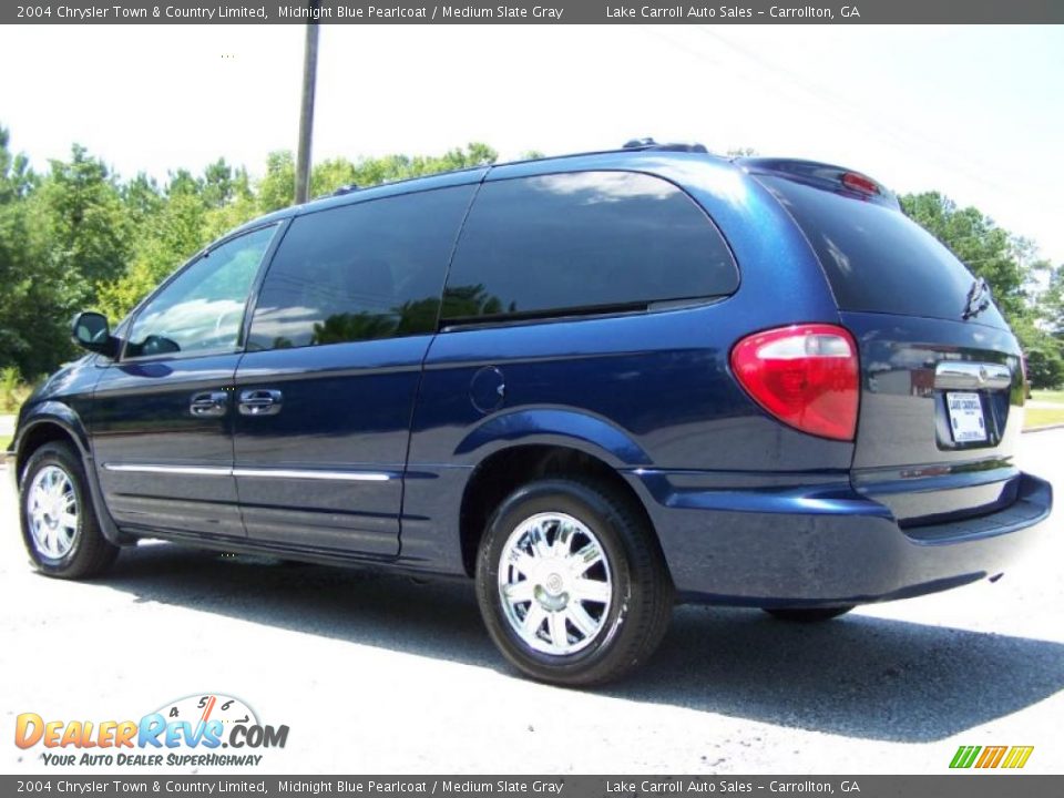 2004 Chrysler Town & Country Limited Midnight Blue Pearlcoat / Medium Slate Gray Photo #4