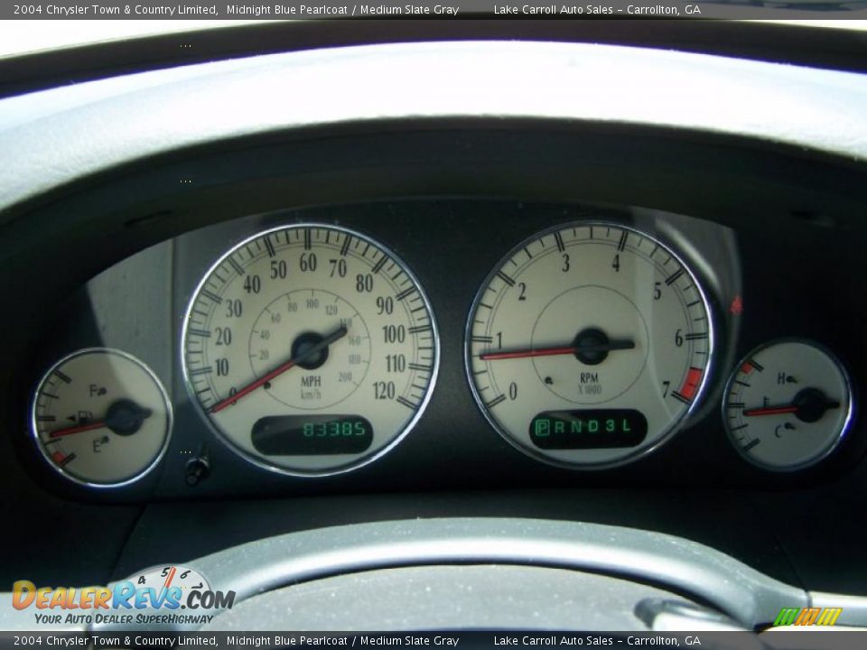2004 Chrysler Town & Country Limited Midnight Blue Pearlcoat / Medium Slate Gray Photo #17