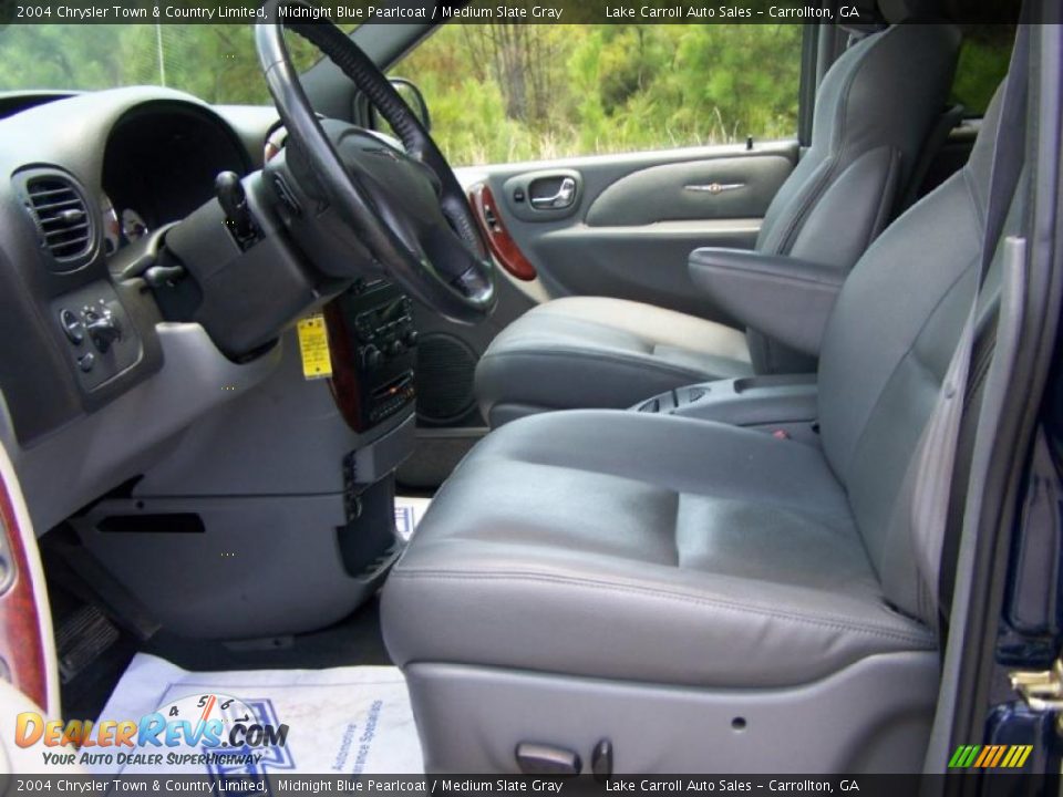 2004 Chrysler Town & Country Limited Midnight Blue Pearlcoat / Medium Slate Gray Photo #23