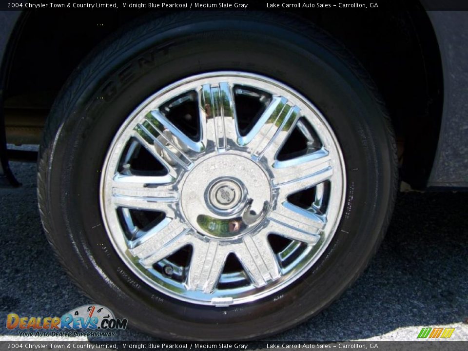 2004 Chrysler Town & Country Limited Midnight Blue Pearlcoat / Medium Slate Gray Photo #36