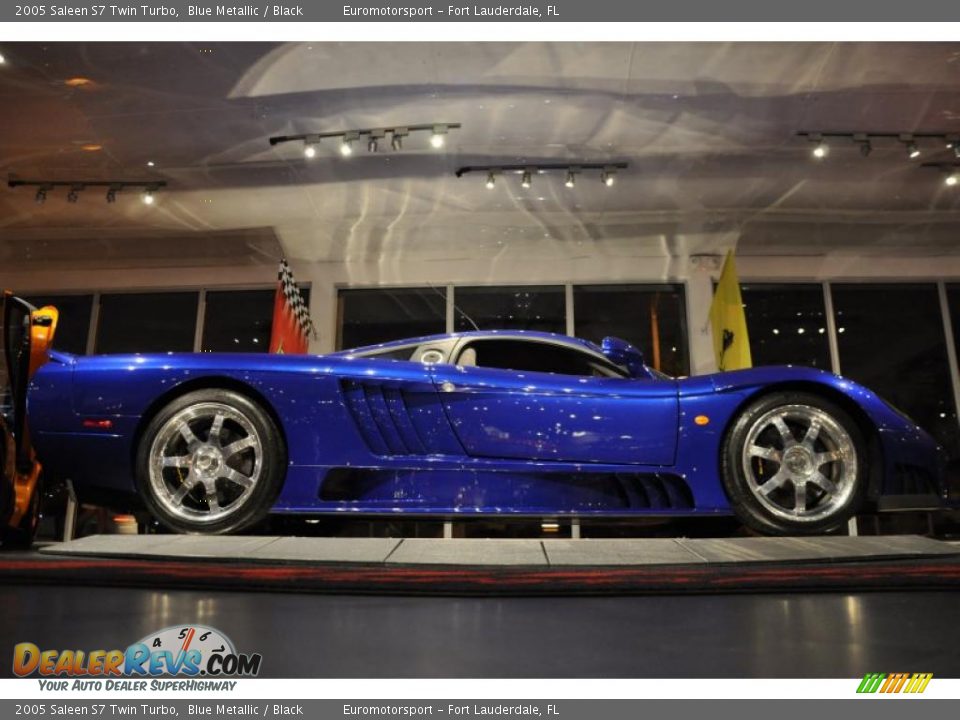 2005 Saleen S7 Twin Turbo Blue Metallic / Black Photo #7