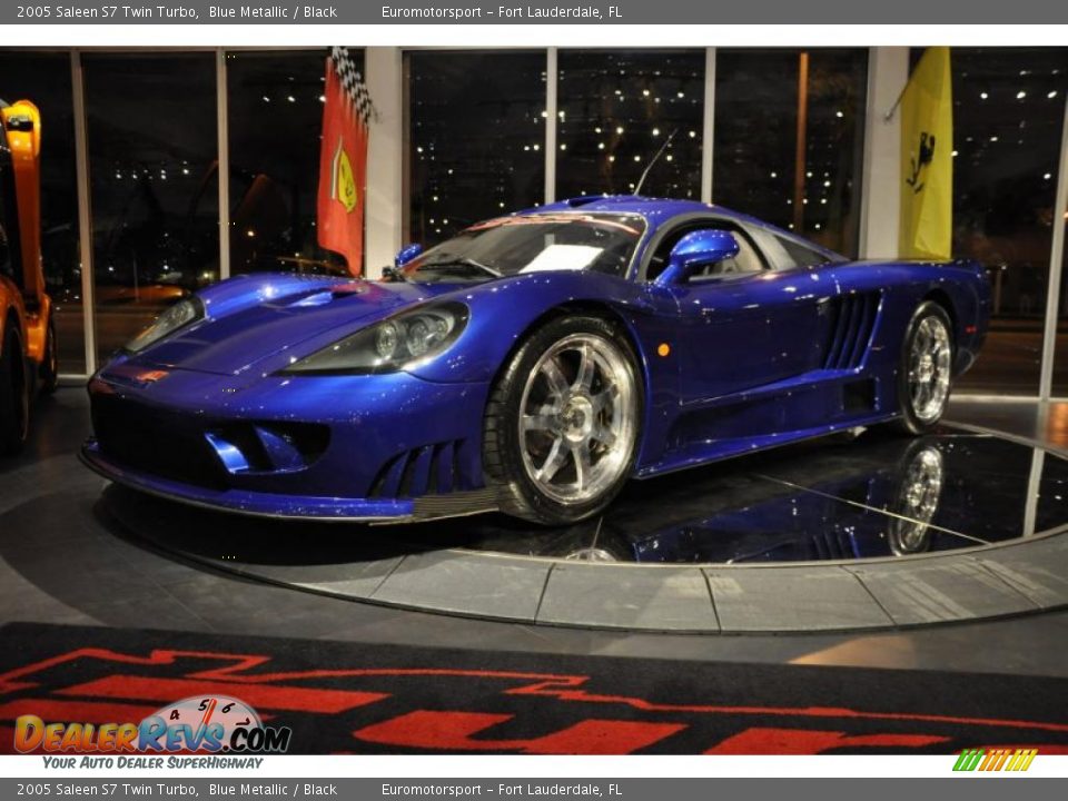 2005 Saleen S7 Twin Turbo Blue Metallic / Black Photo #15