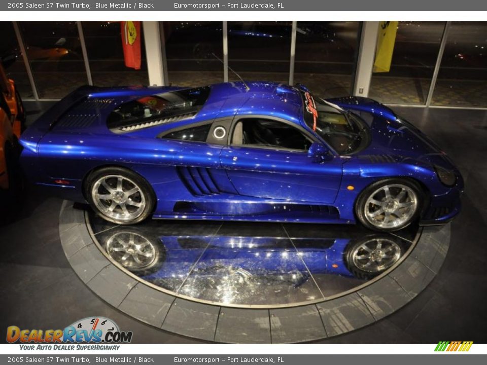 2005 Saleen S7 Twin Turbo Blue Metallic / Black Photo #40