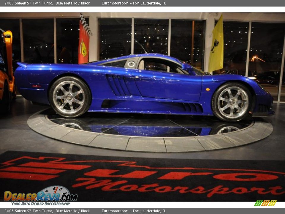 2005 Saleen S7 Twin Turbo Blue Metallic / Black Photo #45
