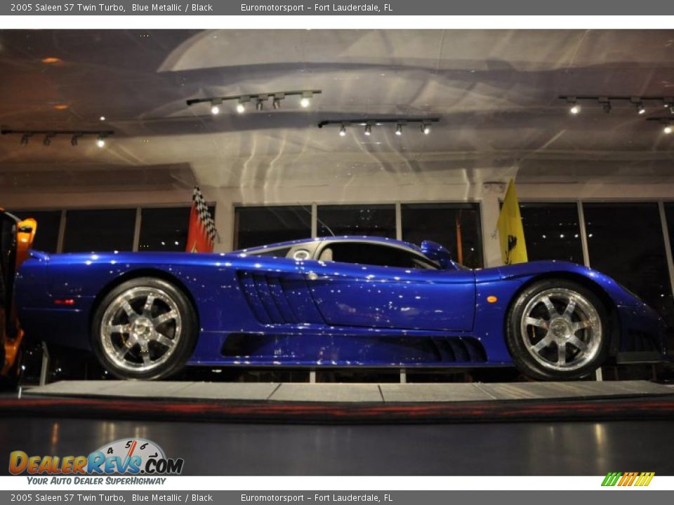 2005 Saleen S7 Twin Turbo Blue Metallic / Black Photo #46