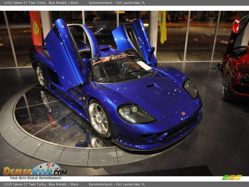 2005 Saleen S7 Twin Turbo Blue Metallic / Black Photo #51