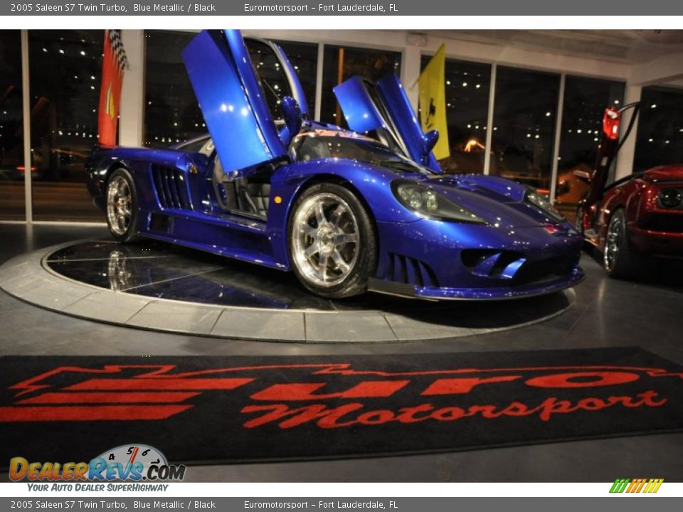 2005 Saleen S7 Twin Turbo Blue Metallic / Black Photo #52