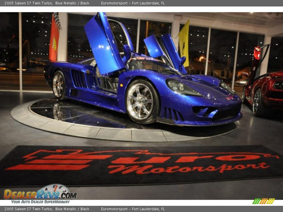 2005 Saleen S7 Twin Turbo Blue Metallic / Black Photo #53
