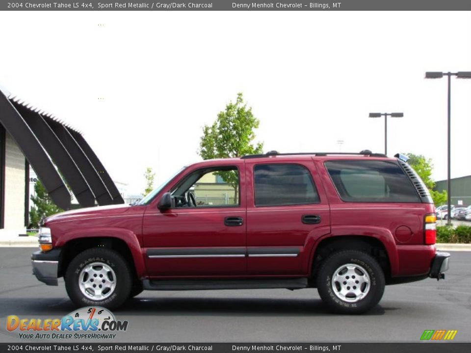2004 Chevrolet Tahoe LS 4x4 Sport Red Metallic / Gray/Dark Charcoal Photo #1
