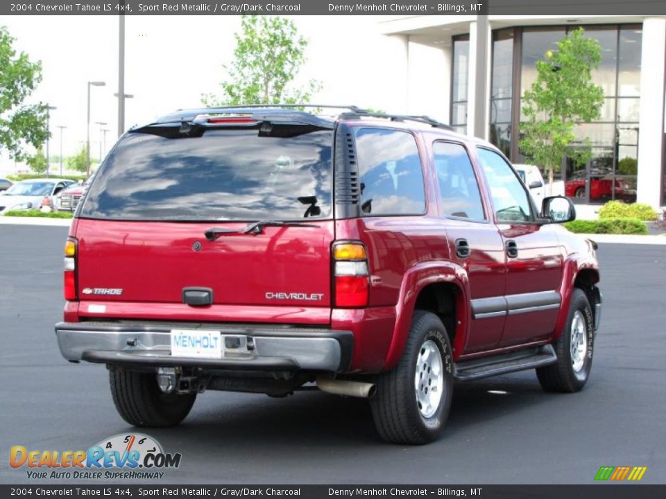 2004 Chevrolet Tahoe LS 4x4 Sport Red Metallic / Gray/Dark Charcoal Photo #3