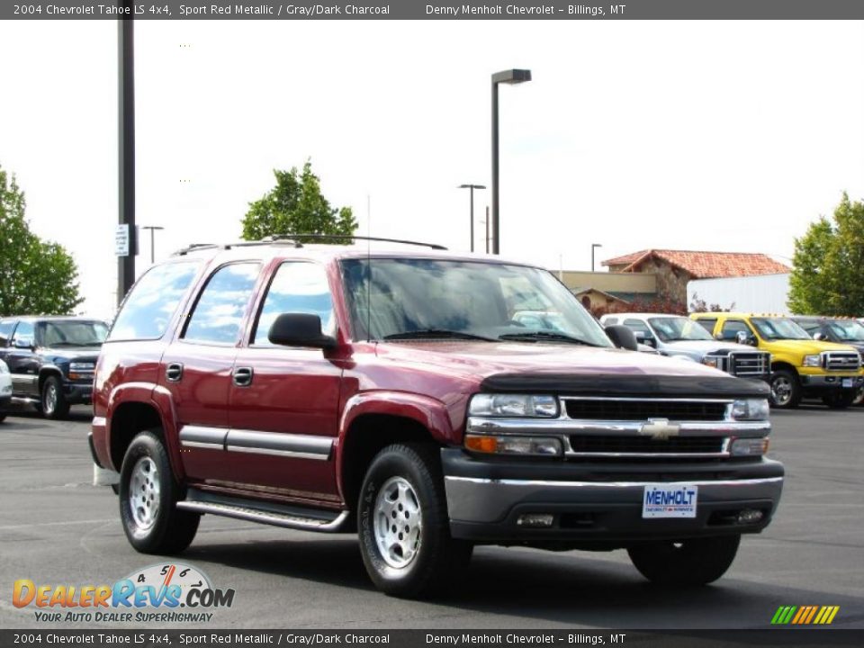 2004 Chevrolet Tahoe LS 4x4 Sport Red Metallic / Gray/Dark Charcoal Photo #10