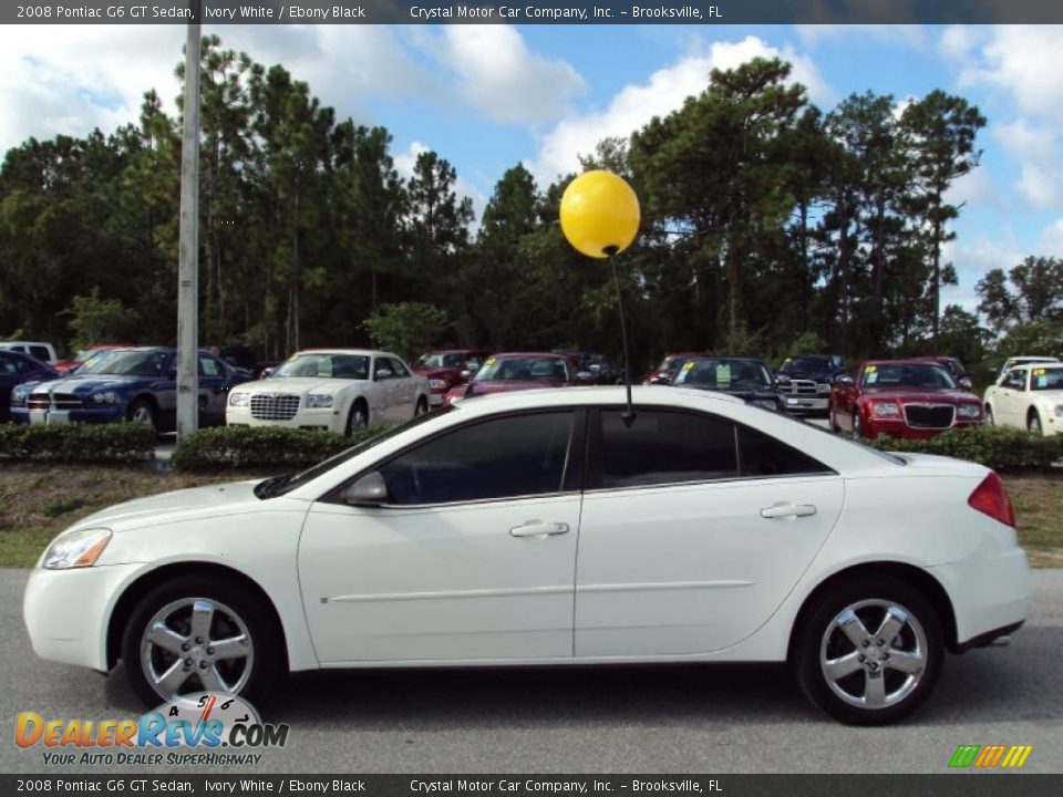 2008 Pontiac G6 GT Sedan Ivory White / Ebony Black Photo #2