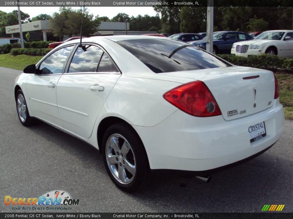 2008 Pontiac G6 GT Sedan Ivory White / Ebony Black Photo #3