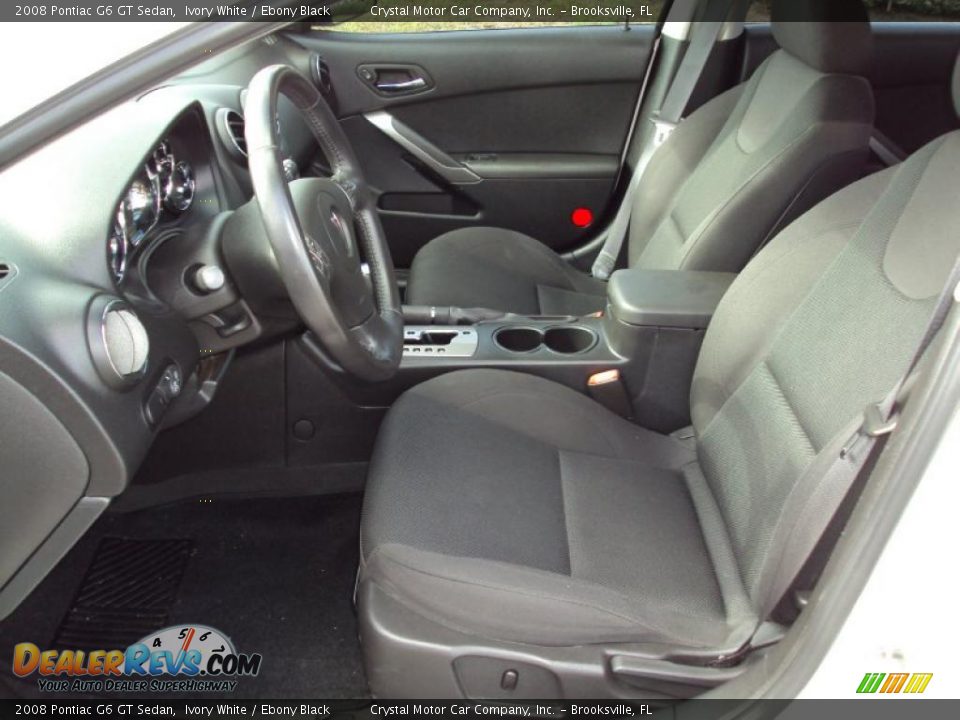 2008 Pontiac G6 GT Sedan Ivory White / Ebony Black Photo #4