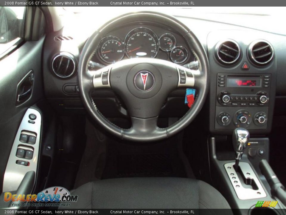 2008 Pontiac G6 GT Sedan Ivory White / Ebony Black Photo #6