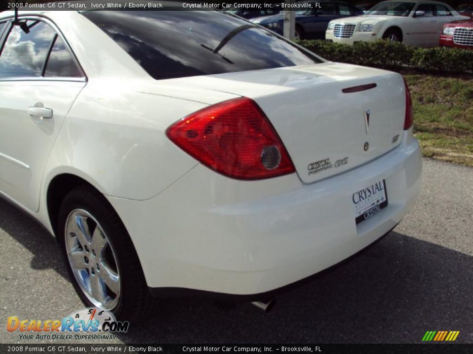 2008 Pontiac G6 GT Sedan Ivory White / Ebony Black Photo #7