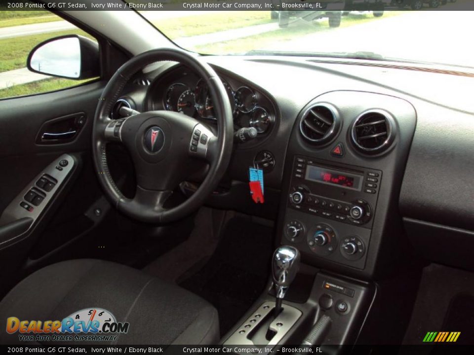 2008 Pontiac G6 GT Sedan Ivory White / Ebony Black Photo #11