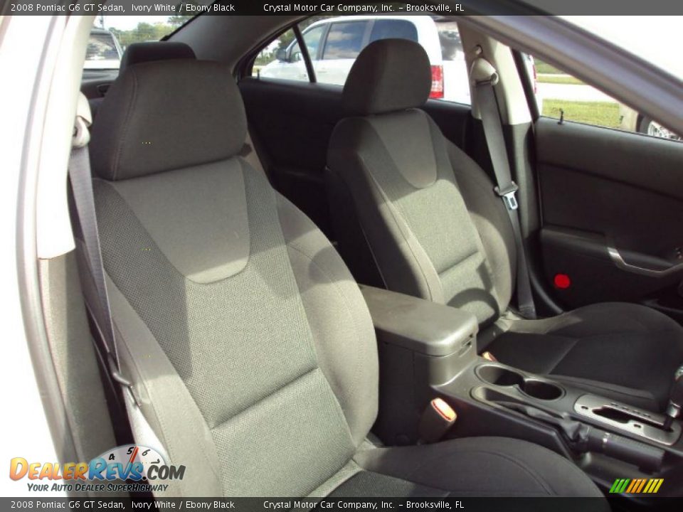 2008 Pontiac G6 GT Sedan Ivory White / Ebony Black Photo #12