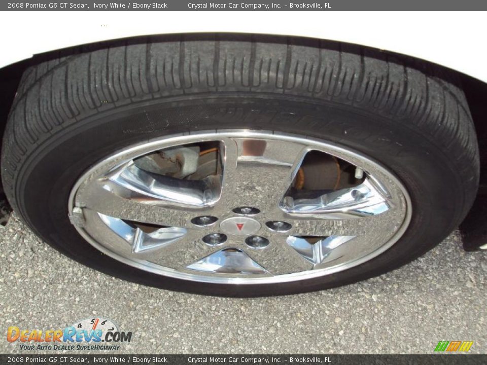 2008 Pontiac G6 GT Sedan Ivory White / Ebony Black Photo #14