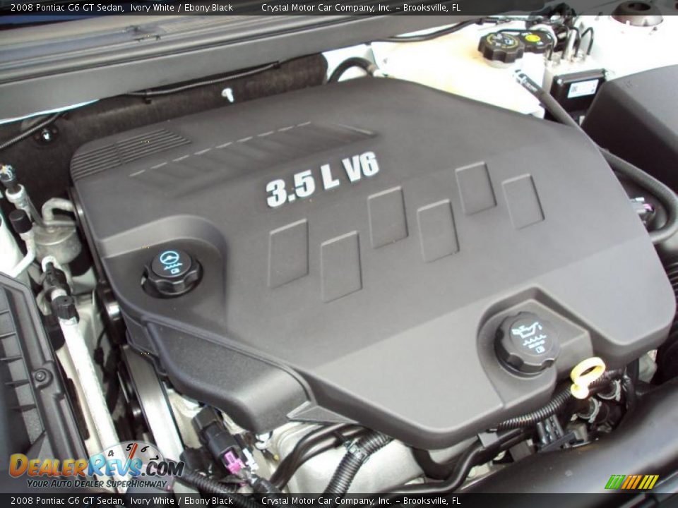 2008 Pontiac G6 GT Sedan Ivory White / Ebony Black Photo #16