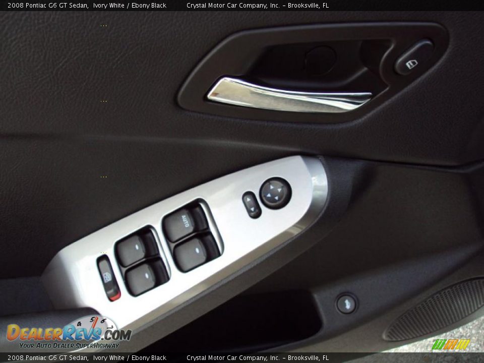 2008 Pontiac G6 GT Sedan Ivory White / Ebony Black Photo #17