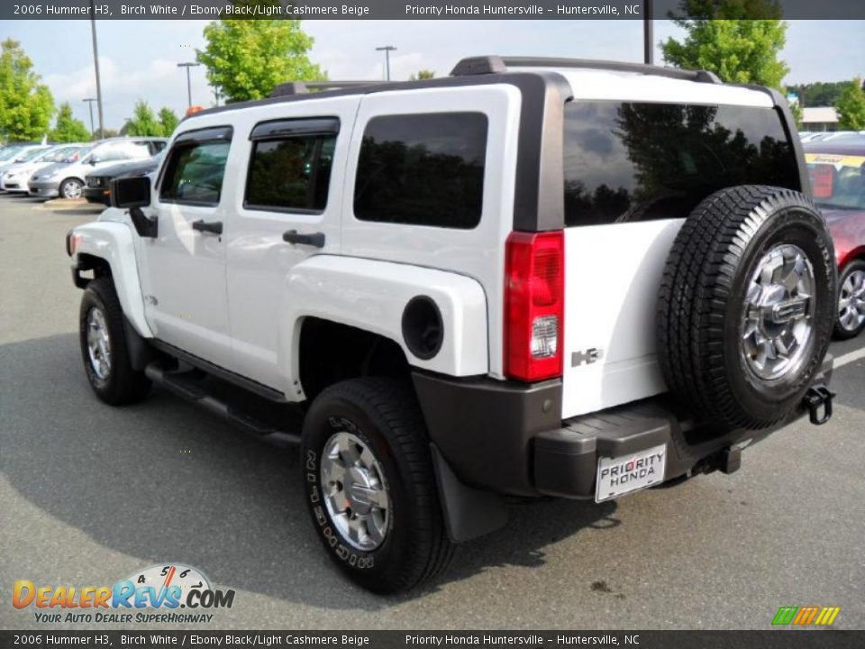 2006 Hummer H3 Birch White / Ebony Black/Light Cashmere Beige Photo #2